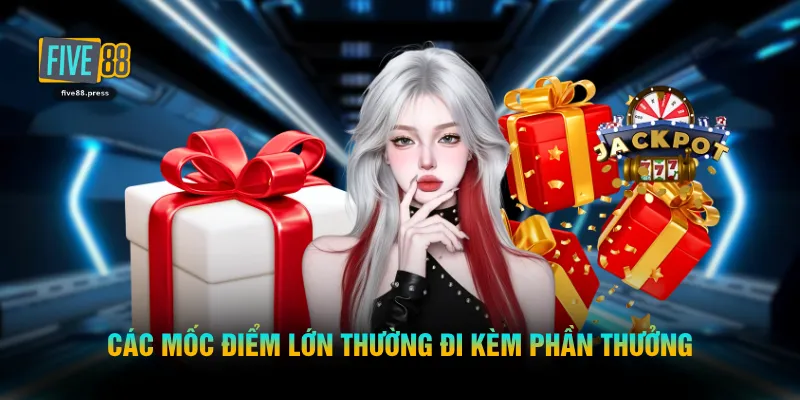 Các mốc điểm lớn thường đi kèm phần thưởng 